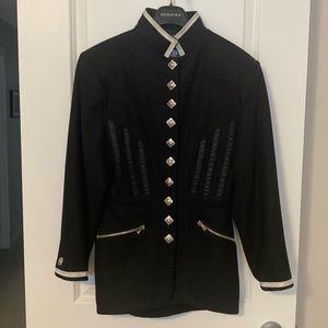 Vintage Parasuco ladies military style wool jacket. Ladies size Medium